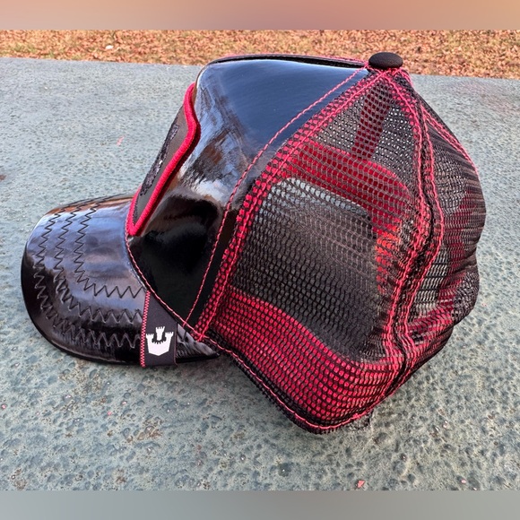 Black Panther Forever Patent Leather Trucker SnapBack Hat - Picture 5 of 7